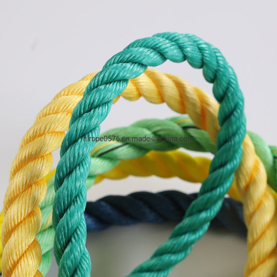 3 hilos de cuerda de amarre PP verde y cuerda marina