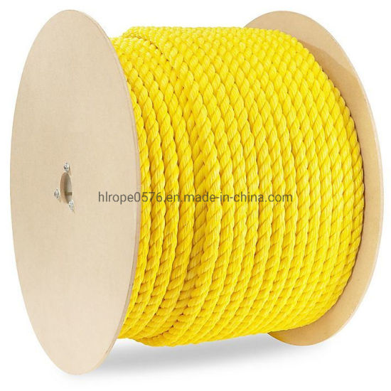 Cuerda de amarre de cuerda de fibra de 3 hilos Cuerda de PP Cuerda marina