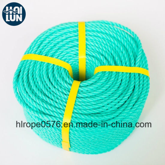 Excelente calidad 3-Strand PE Cuerda para amarre y pesca.