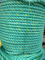 3 hebras de cuerda de pesca verde trenzada de nailon PP de 16 mm