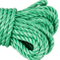 Cuerda de cáñamo PP verde de 3 hilos para transporte y amarre