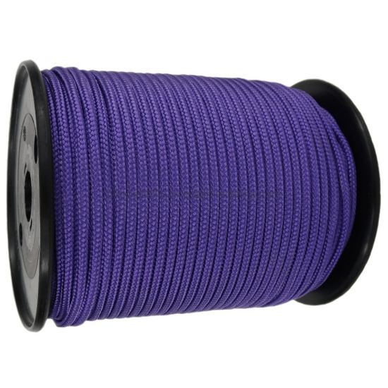 Cuerda múltiple de polipropileno trenzado de poliéster violeta de 6 mm