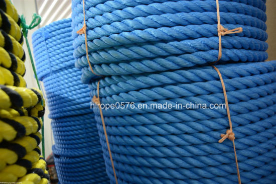 38strand 38mm Twist Blue Polyproplylene Ropes