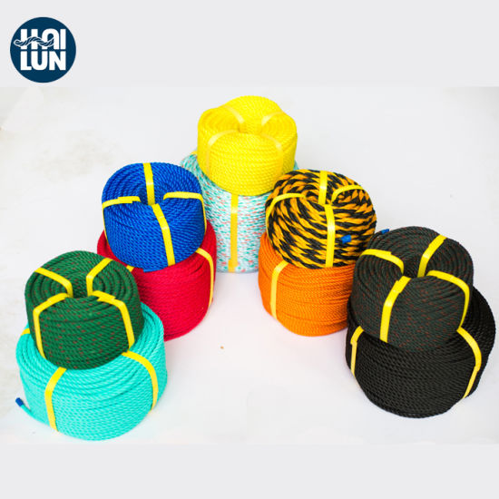 3/8/12 Strands PP Poliéster Nylon Cuerda de amarre mixta para la pesca marina